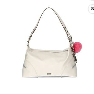 Madden NYC Women's Side Zipper Hobo Handbag, Cream